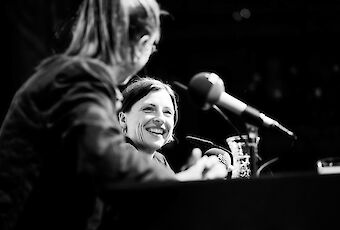 Dorothee Elmiger, Gewinnerin des Deutschen Buchpreis 2025, am 18.10.