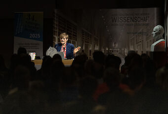 Katalin Karikó am 31.10. in der Paulinerkirche ©Swen Pfoertner